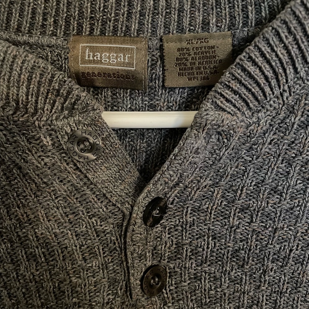 Men’s Haggar Generations XL Pullover Sweater in Gray - Picture 5 of 6